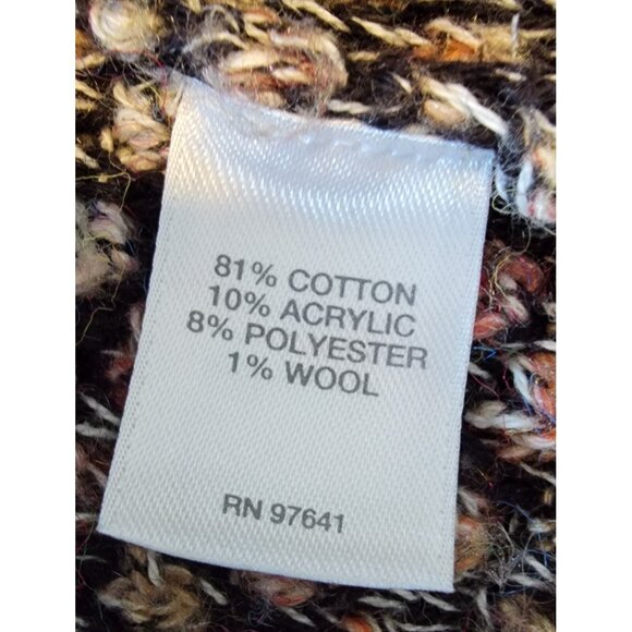 J. Jill Sweater Brown Knit‎ Long Sleeve Button Up Long Cardigan Coat Womens XS - Picture 6 of 8